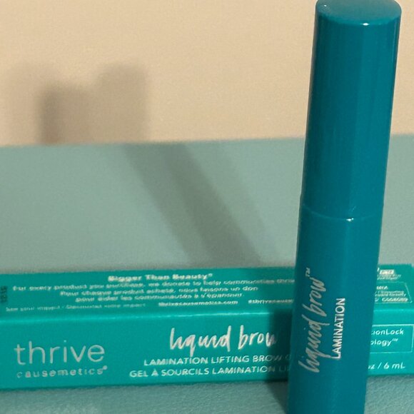 NIB THRIVE Causemetics Liquid Lamination Lifting Brow Gel Clear 0.20 fl oz NEW - Picture 1 of 4